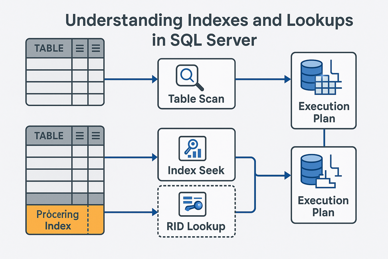 Understanding Indexes and Lookups in SQL Server: Execution Plans and Performance Tuning