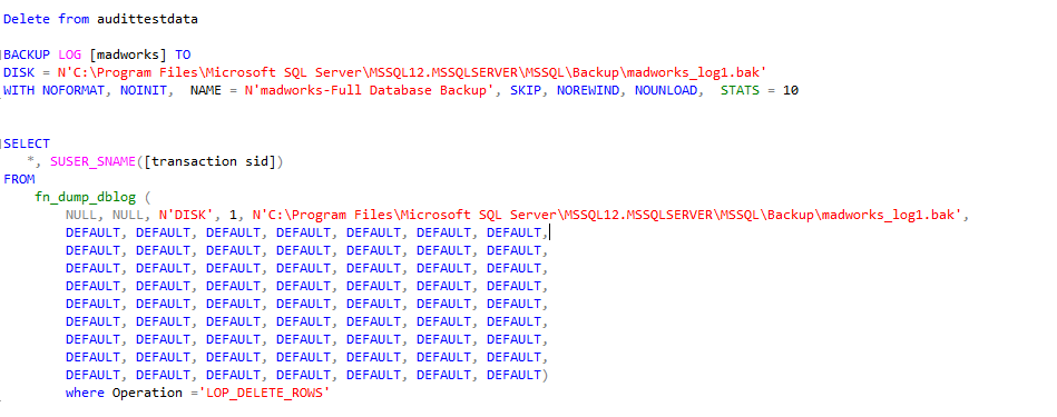 Auditing via Tlog